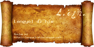 Lengyel Áhim névjegykártya